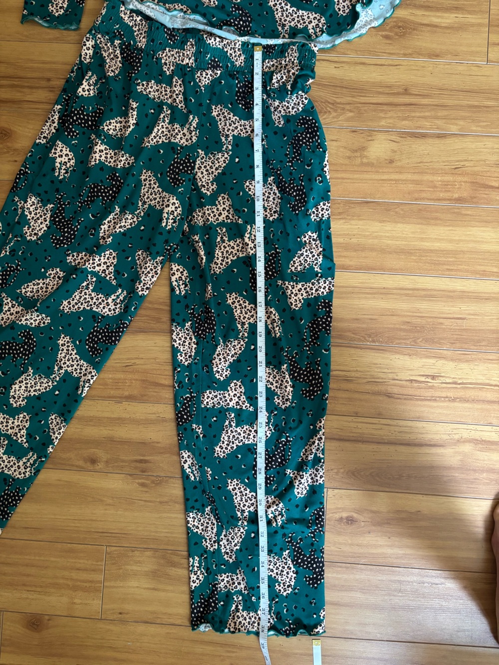 Comfort Code by Cuddl Duds Leopard Print 2-Piece Pajama Lounge Set S Coastal - Picture 15 of 15